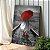 Quadro Decorativo Canvas Mulher com Guarda Chuva Vermelho Vertical - Imagem 3