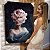 Quadro Decorativo Canvas Mulher com Rosa no Rosto Vertical - Imagem 6