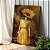 Quadro Decorativo Canvas Mulher com Girassol no Rosto Vertical - Imagem 4