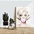 Quadro Decorativo Canvas Marilyn Monroe com Bola de Chicletes Rosa Vertical - Imagem 4