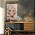 Quadro Decorativo Canvas Marilyn Monroe com Bola de Chicletes Rosa Vertical - Imagem 2