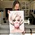 Quadro Decorativo Canvas Marilyn Monroe com Bola de Chicletes Rosa Vertical - Imagem 5
