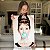 Quadro Decorativo Canvas Audrey Hepburn com Bola de Chicletes Azul Vertical - Imagem 5