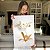 Quadro Decorativo Canvas Floral Orquídeas Douradas Vertical - Imagem 5