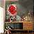 Quadro Decorativo Canvas Floral Papoula Vermelha Vertical - Imagem 2