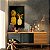 Quadro Decorativo Canvas Botânico Abacaxi Dourado Vertical - Imagem 2