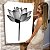 Quadro Decorativo Canvas Flor de Lotus Efeito Grafite Vertical - Imagem 6
