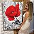 Quadro Decorativo Canvas Floral Papoula Vermelhas Vertical - Imagem 6