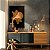 Quadro Decorativo Canvas Floral Raio X Fundo Preto Vertical - Imagem 3