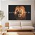 Quadro Decorativo Canvas Leão Nunca Foi Sorte Sempre Foi Deus Horizontal - Imagem 3