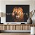 Quadro Decorativo Canvas Leão Nunca Foi Sorte Sempre Foi Deus Horizontal - Imagem 5