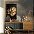 Quadro Decorativo Canvas Costela de Adão Dourada Fundo Preto Vertical - Imagem 2