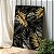 Quadro Decorativo Canvas Costela de Adão Dourada Fundo Preto Vertical - Imagem 4