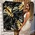 Quadro Decorativo Canvas Costela de Adão Dourada Fundo Preto Vertical - Imagem 6