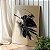 Quadro Decorativo Canvas Costela de Adão Preta Fundo Dourado Vertical - Imagem 3