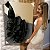 Quadro Decorativo Canvas Folha Preta Abstrata Fundo Dourado e Cinza Vertical - Imagem 6