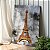 Quadro Decorativo Canvas Torre Eiffel Abstrata Monumentos Históricos Vertical - Imagem 3