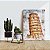 Quadro Decorativo Canvas Torre de Pisa Abstrata Monumentos Históricos Vertical - Imagem 4