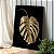 Quadro Decorativo Canvas Costela de Adão Dourada Golden Fundo Preto Vertical - Imagem 4