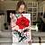 Quadro Decorativo Canvas Flores Rosas Vermelhas Fundo Abstrato Vertical - Imagem 5