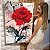 Quadro Decorativo Canvas Flores Rosas Vermelhas Fundo Abstrato Vertical - Imagem 6