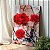 Quadro Decorativo Canvas Flores Rosas Vermelhas Fundo Abstrato Vertical - Imagem 4