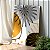 Quadro Decorativo Canvas Composição Abstrata de Folhas e Detalhes Dourados Vertical - Imagem 3