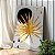 Quadro Decorativo Canvas Composição Abstrata de Folhas e Detalhes Dourados Vertical - Imagem 3