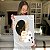 Quadro Decorativo Canvas Composição Abstrata de Folhas Douradas com Preto Vertical - Imagem 5