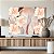 Quadro Decorativo Canvas Floral Flor de Cerejeira Branca e Rosé Horizontal - Imagem 4
