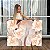 Quadro Decorativo Canvas Floral Flor de Cerejeira Branca e Rosé Horizontal - Imagem 1