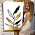 Quadro Decorativo Canvas Folhagens Pretas e Douradas Abstratas Vertical - Imagem 6