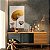 Quadro Decorativo Canvas Folhagens Pretas e Douradas Abstratas Vertical - Imagem 2