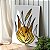 Quadro Decorativo Canvas Folhagens Pretas e Douradas Abstratas Vertical - Imagem 4