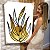 Quadro Decorativo Canvas Folhagens Pretas e Douradas Abstratas Vertical - Imagem 6