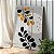 Quadro Decorativo Canvas Folhagens Pretas e Douradas Abstratas Vertical - Imagem 4
