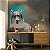Quadro Decorativo Canvas Dog com Óculos Border Collie Pets Vertical - Imagem 2