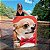 Quadro Decorativo Canvas Dog Chihuahua Pets Fundo Vermelho Vertical - Imagem 1