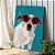 Quadro Decorativo Canvas Dog Russell Terrier com Óculos Vertical - Imagem 3