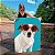 Quadro Decorativo Canvas Dog Russell Terrier com Óculos Vertical - Imagem 1
