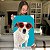 Quadro Decorativo Canvas Dog Russell Terrier com Óculos Vertical - Imagem 5