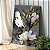 Quadro Decorativo Canvas Floral Ramos Orquídeas Brancas Vertical - Imagem 3
