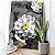Quadro Decorativo Canvas Floral Orquídeas Brancas Vertical - Imagem 2