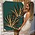 Quadro Decorativo Canvas Folhas Fundo Verde Vertical - Imagem 6
