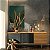 Quadro Decorativo Canvas Folhas Fundo Verde Vertical - Imagem 4