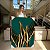 Quadro Decorativo Canvas Folhas Fundo Verde Vertical - Imagem 7