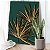 Quadro Decorativo Flutuante Folhas Fundo Verde Vertical - Imagem 2
