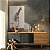 Quadro Decorativo Canvas Girafa Abstrato Fundo Cinza Animal Silvestre Vertical - Imagem 2