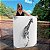 Quadro Decorativo Canvas Girafa Abstrato Fundo Cinza Animal Silvestre Vertical - Imagem 1