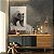 Quadro Decorativo Canvas Urso Abstrato Fundo Cinza Animal Silvestre Vertical - Imagem 2